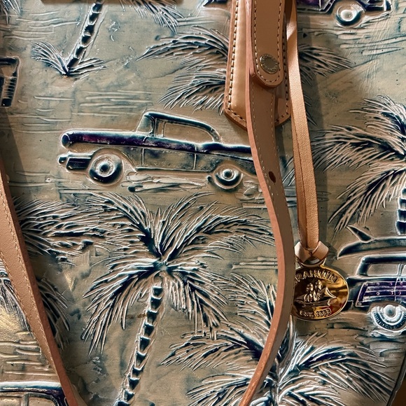 Brahmin Copa Cabana Sky Blue Leather Bag - Picture 3 of 14